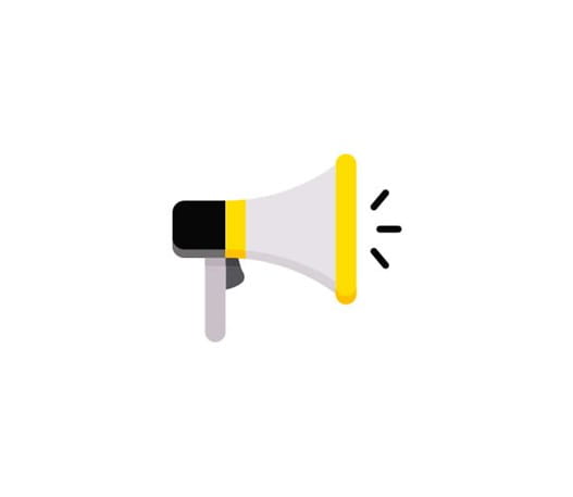 A megaphone icon